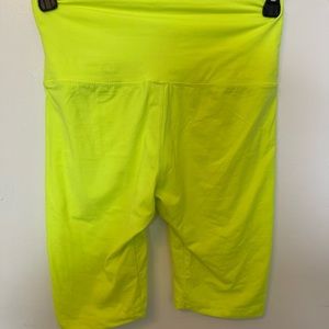 One Size Fits All, yellow neon biker shorts